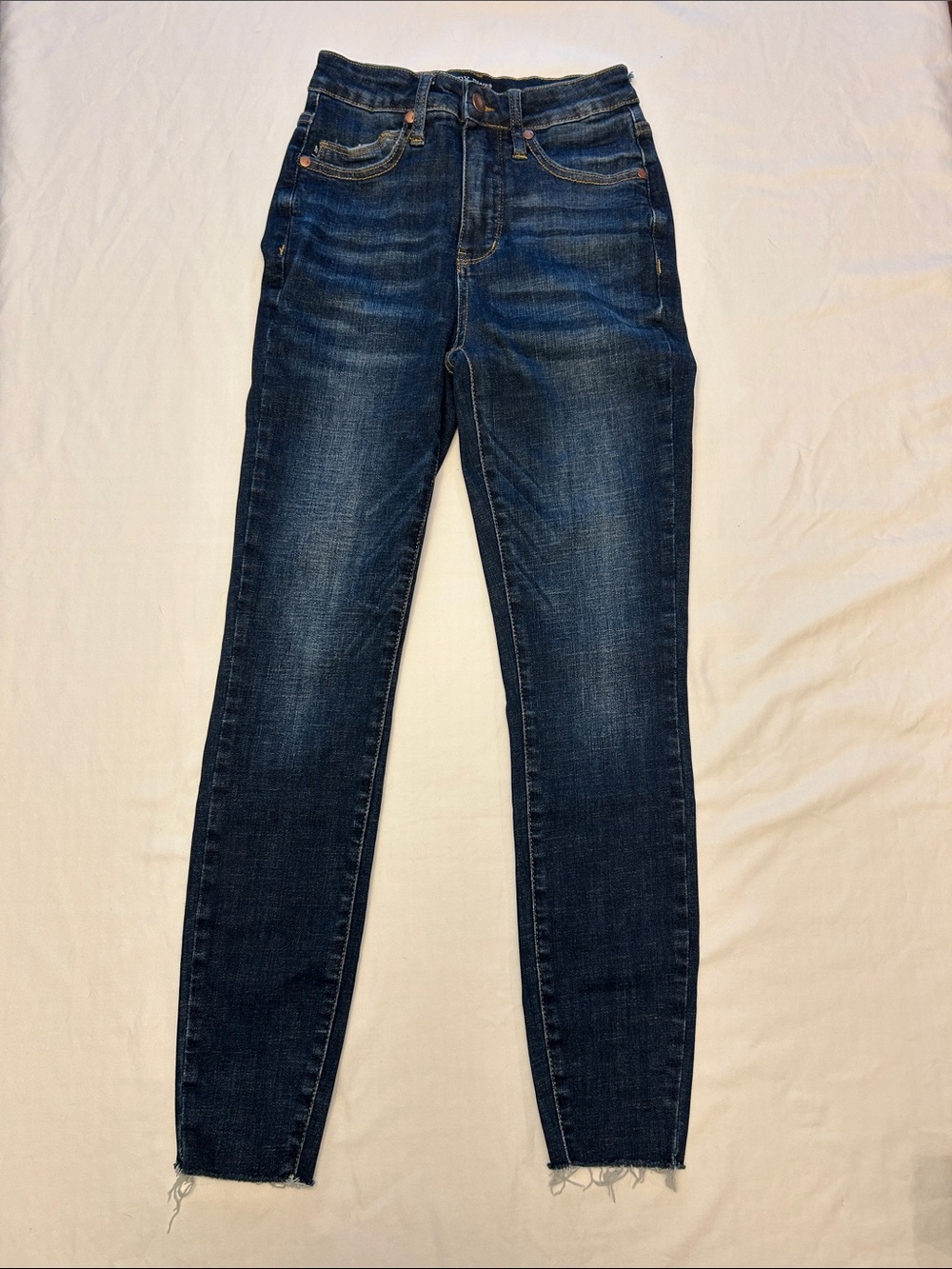 Judy Blue Dark Indigo Mid-Rise Skinny Jeans